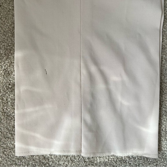 NWT Armani Collezioni Wool Straight Leg Mid Rise Dress Pants Trousers Ivory 16 - Picture 16 of 16